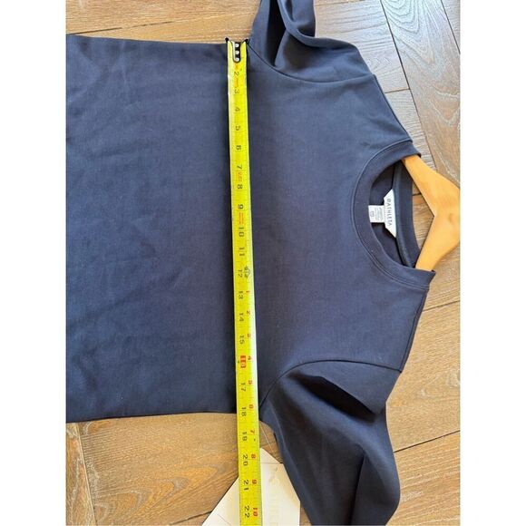 NWT Athleta Gallery Top Tunic Layered Look Navy Blue Quarry Blue Size XXS - Picture 7 of 8